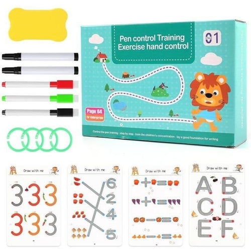 Reusable Tracing Workbook for Kids (64 Pages)