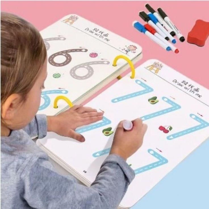 Reusable Tracing Workbook for Kids (64 Pages)