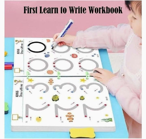 Reusable Tracing Workbook for Kids (64 Pages)